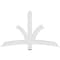 Ekena Millwork Davenport Architectural Grade PVC Gable Bracket, 60"W x 37 1/2"H x 4"D x 4"F, 15/12 Pitch GBP060X38X0404DAV00 - alternate 2